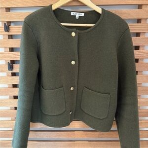Alex Mill Olive Green Cardigan